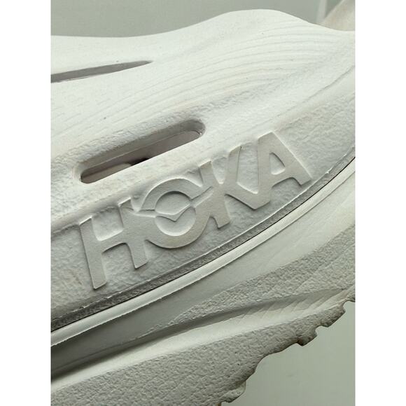 Hoka Ora Recovery Slide White Men's 10 Women's 12 Slip On Sandal - Picture 7 of 7